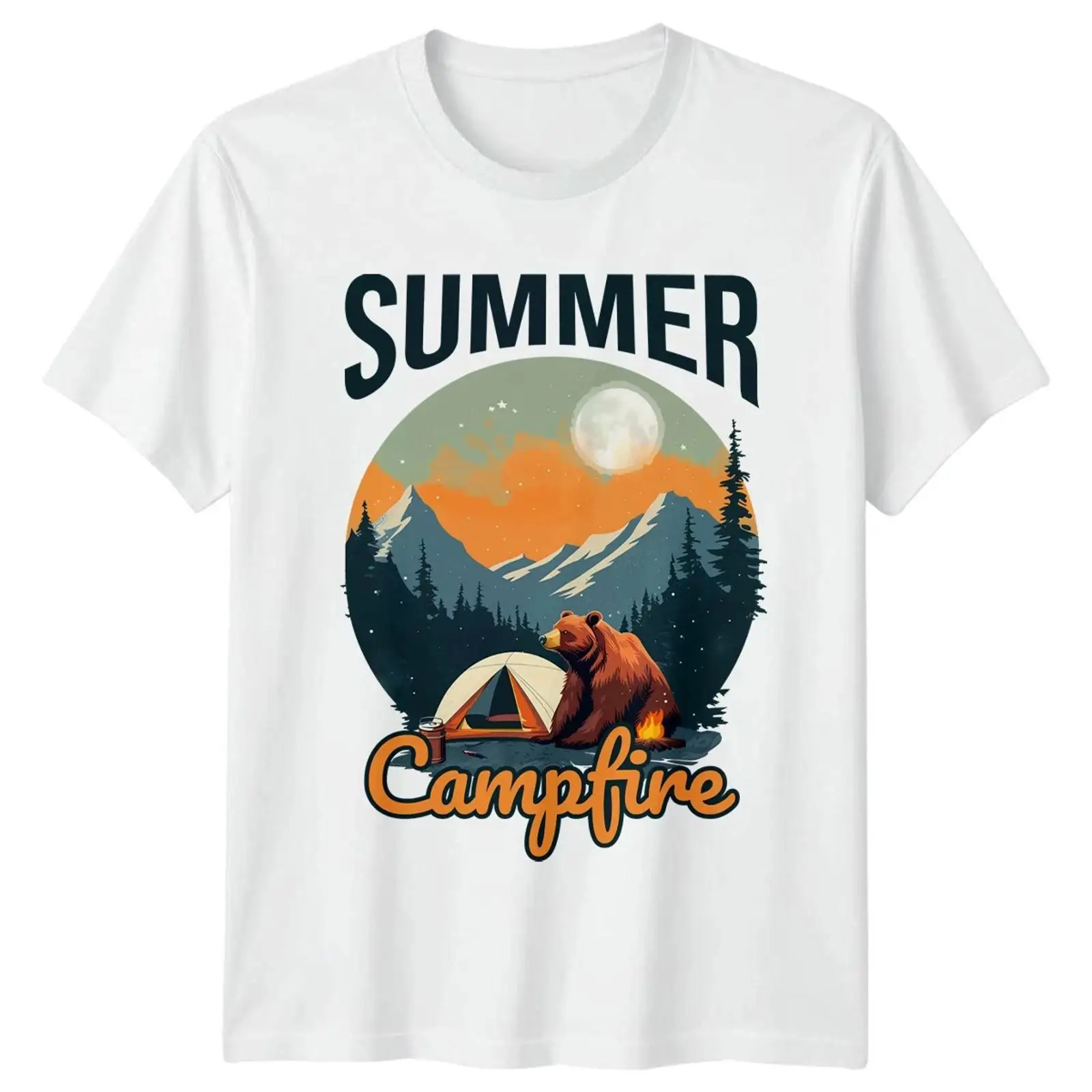 Outdoor Und Camping - Camiseta Sommer Lagerfeuer para camping y