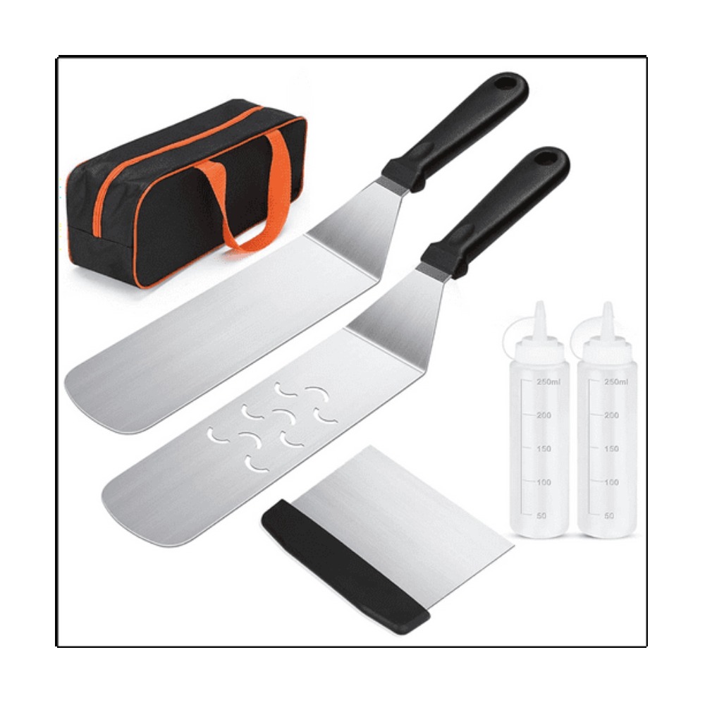 Outdoor Camping Griddle - Juego de herramientas para barbacoa, Kit