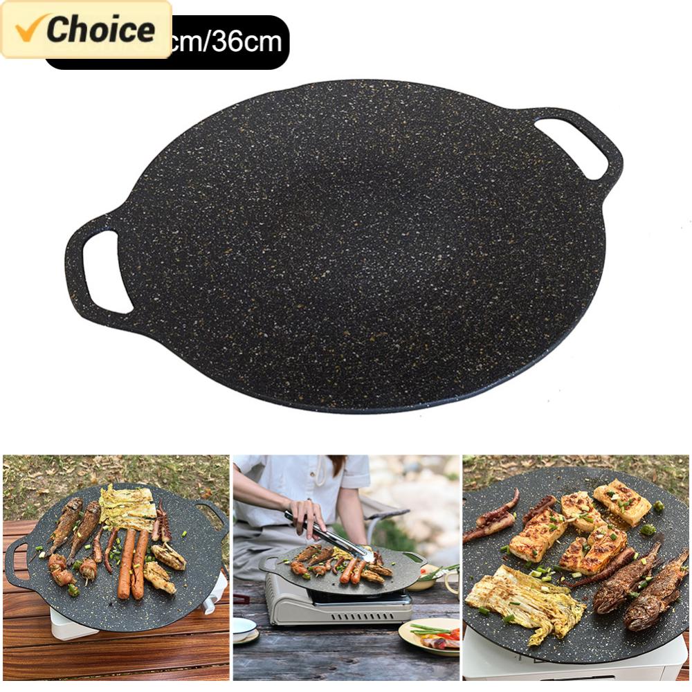 Outdoor Camping Griddle - Sartén antiadherente para parrilla al aire
