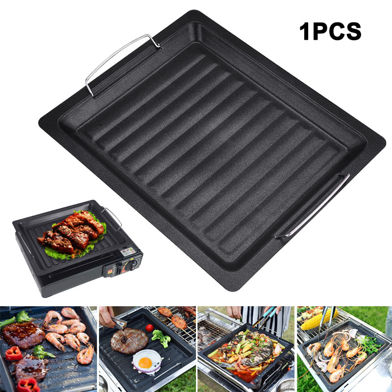 Camp Cooking Set - Sartén cuadrada gruesa para exteriores con