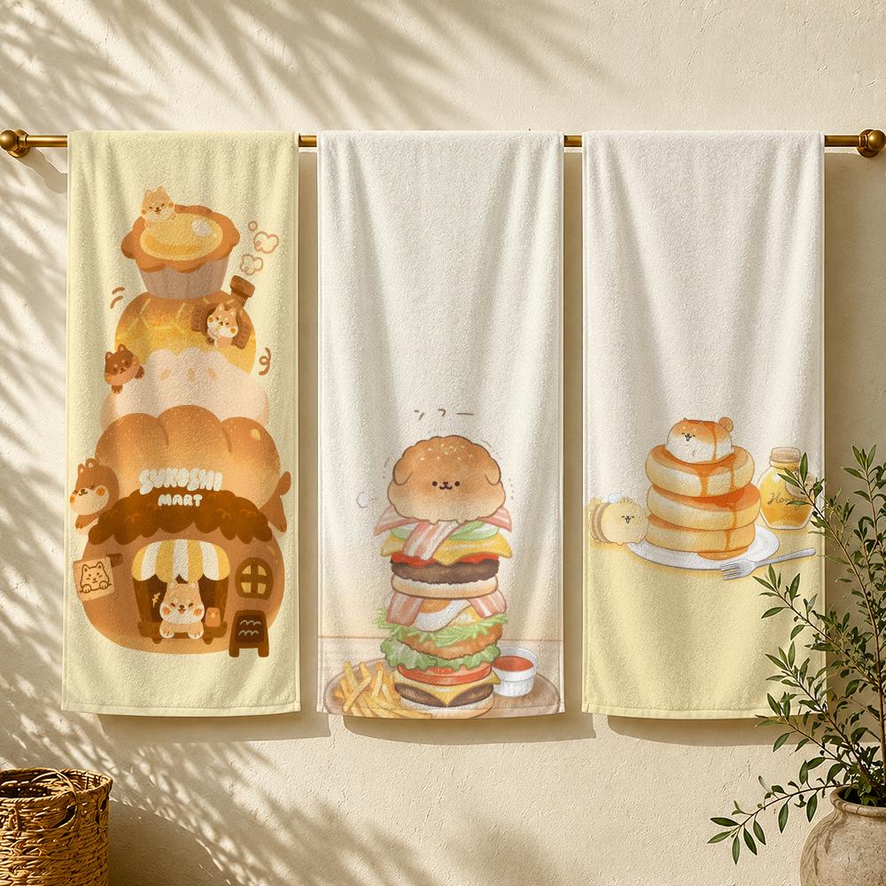 Outdoor Camping Food - Toalla de playa Food Art B-Bread,