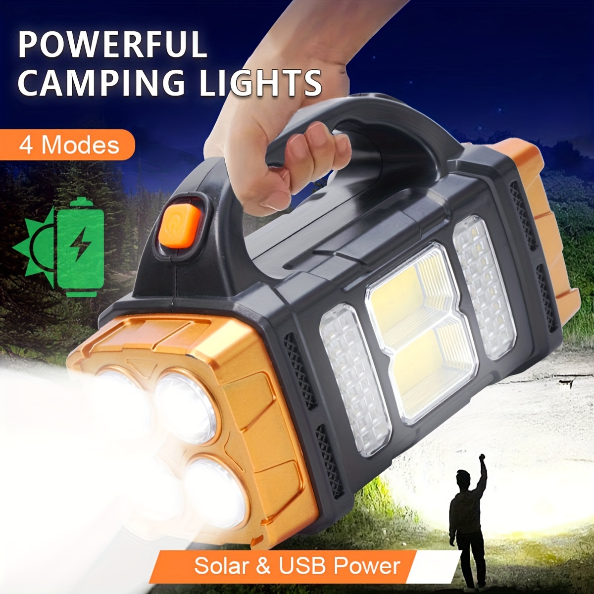 Outdoor Camping Decor - Nueva Linterna LED Solar Recargable de