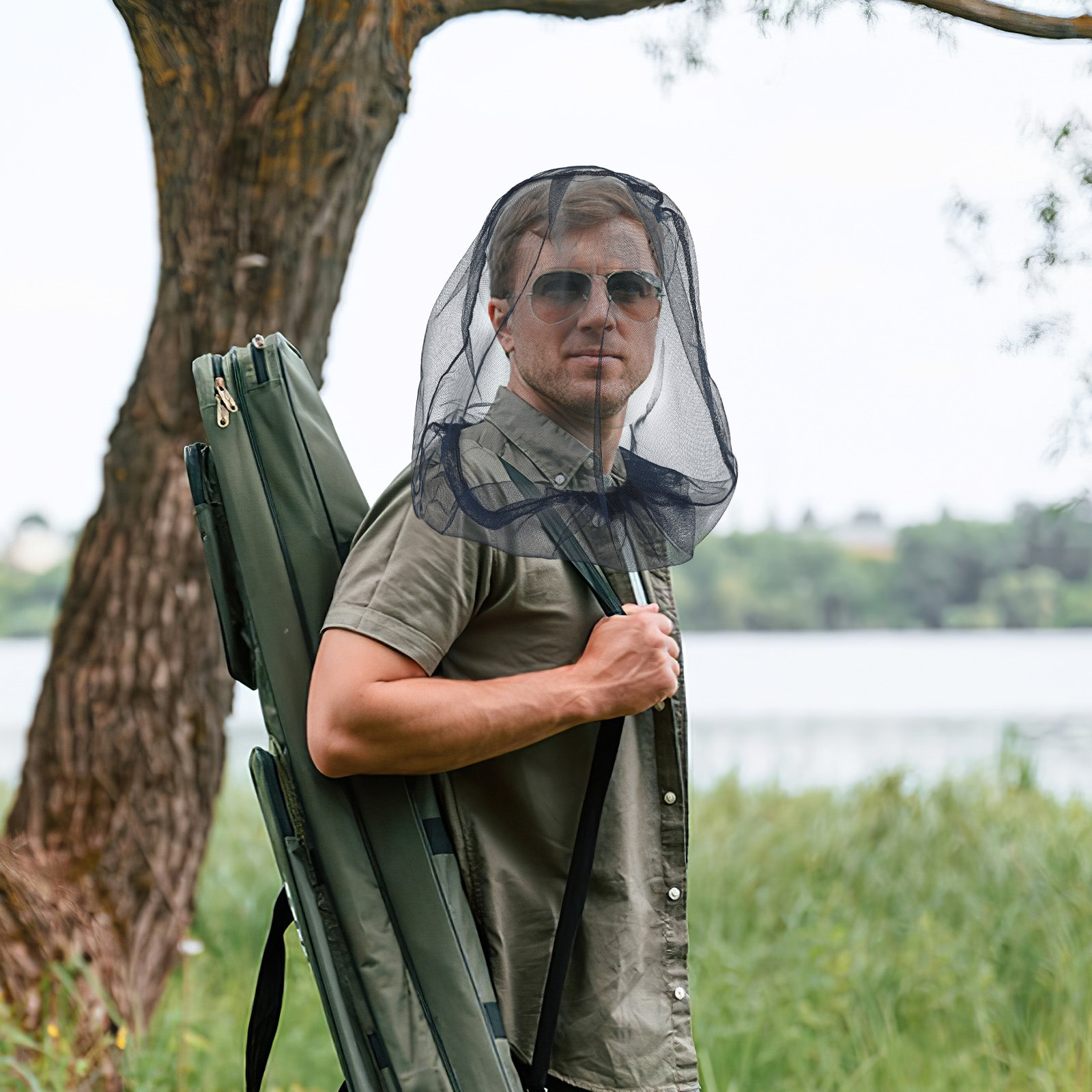 Outdoor Camping Mosquito Net - 2 Piezas de Malla Protectora Anti-Mosquitos
