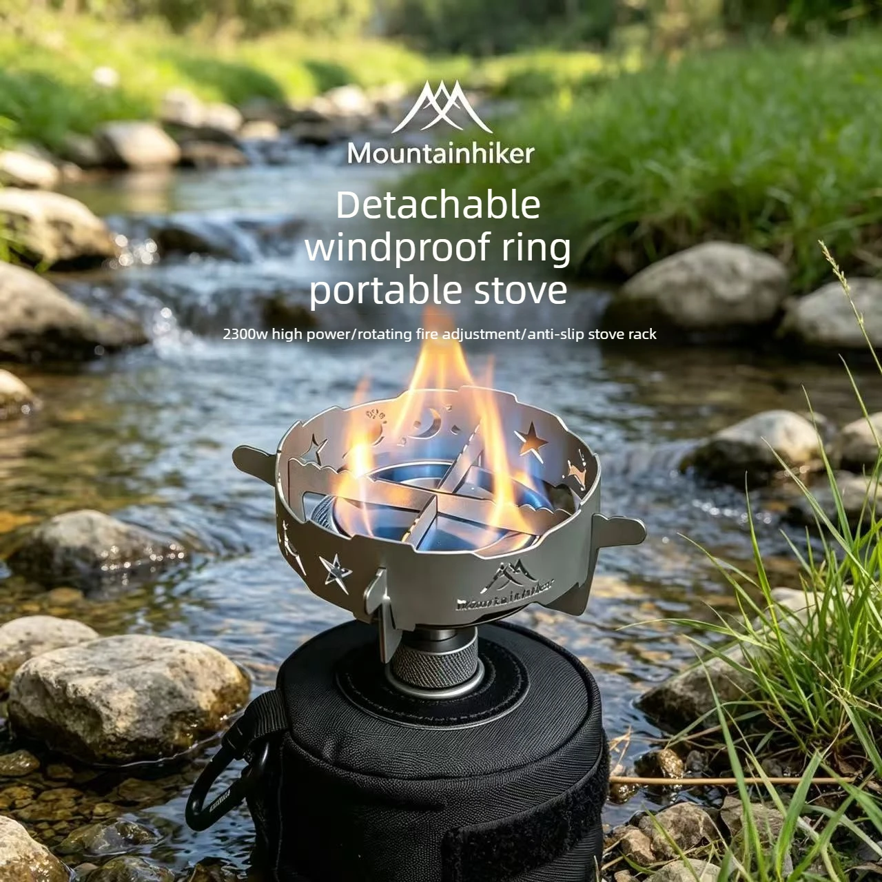 Outdoor Camping Heater For Tent - Estufa de Camping con Anillo Antiviento