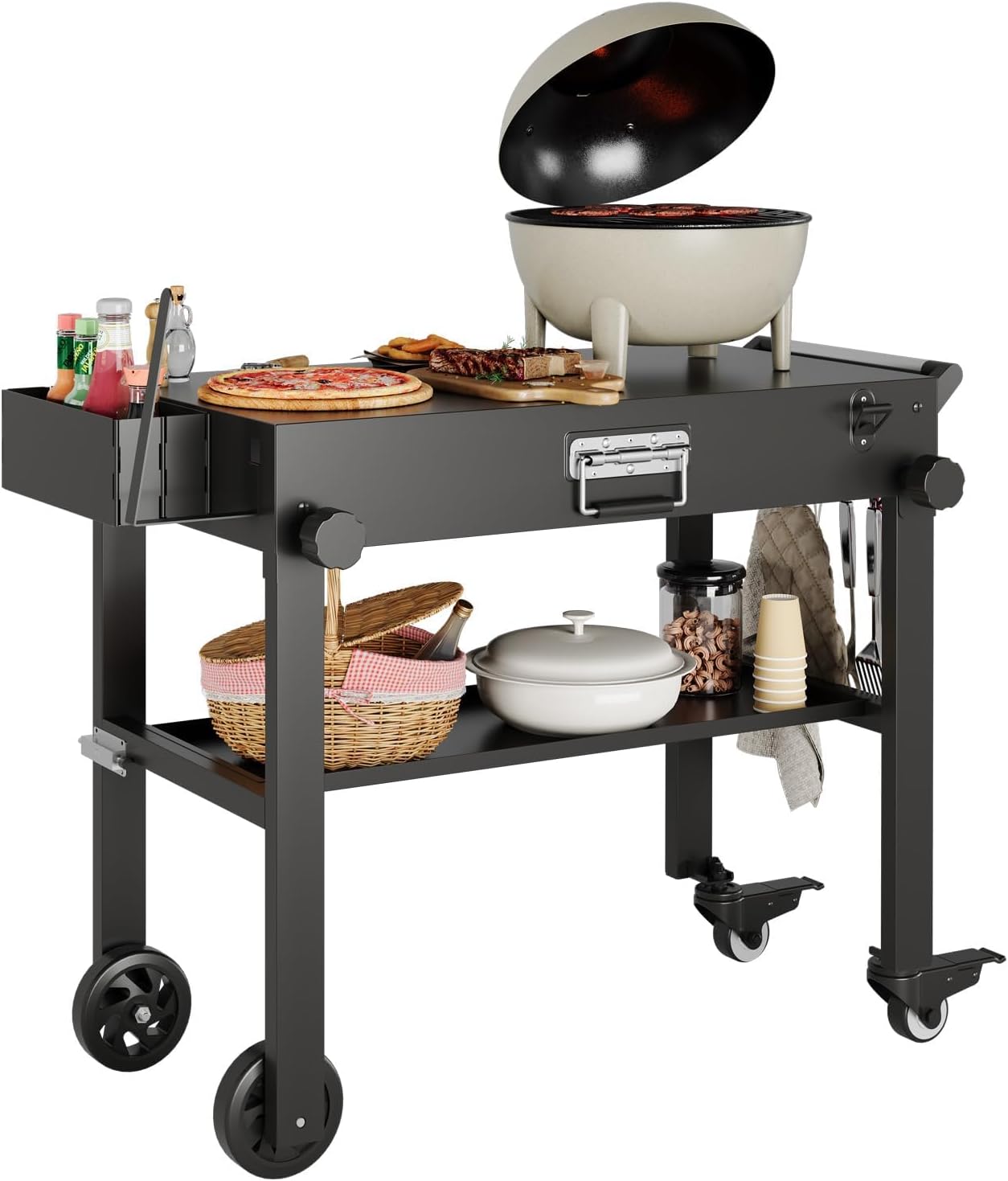 Outdoor Camping Griddle - Carrito de parrilla portátil Tacleekii para