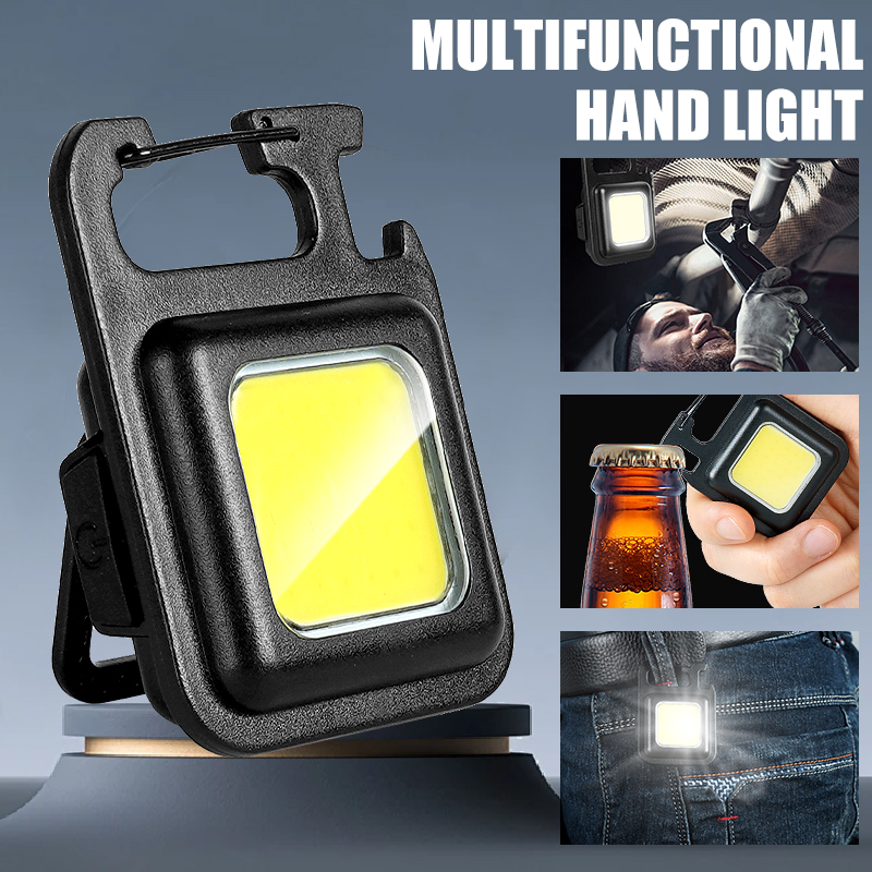 Outdoor Camping Decor - Mini Linterna COB Súper Brillante, Portátil,
