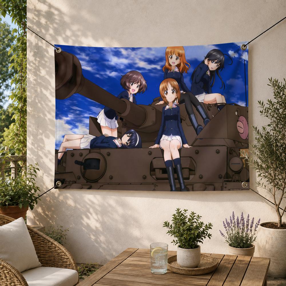 Outdoor Und Camping - Banderas Decorativas de Anime Militar G-Girls