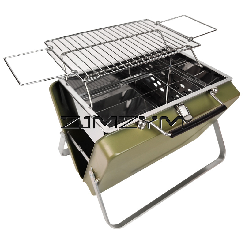 Outdoor Camping Griddle - Parrilla de barbacoa plegable, malla de