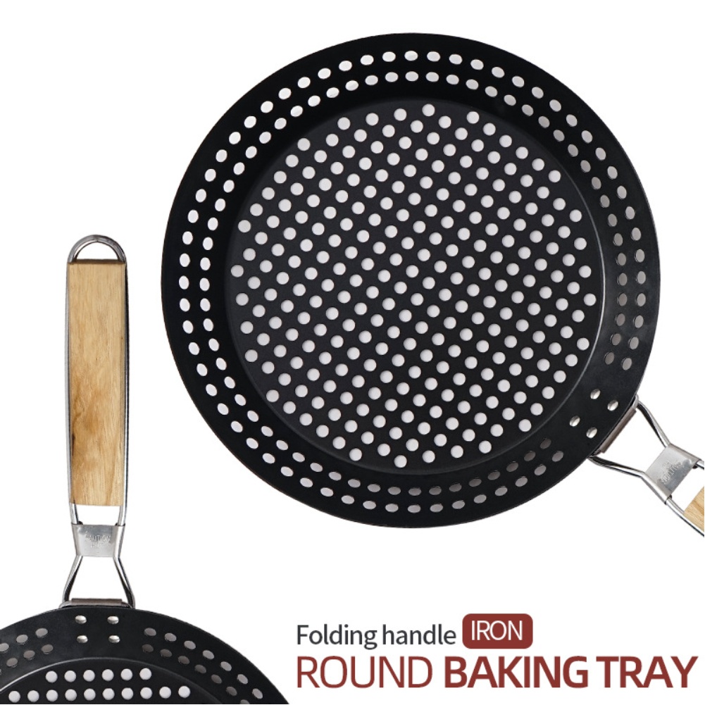 Outdoor Camping Griddle - Bandeja plegable para parrilla de barbacoa,