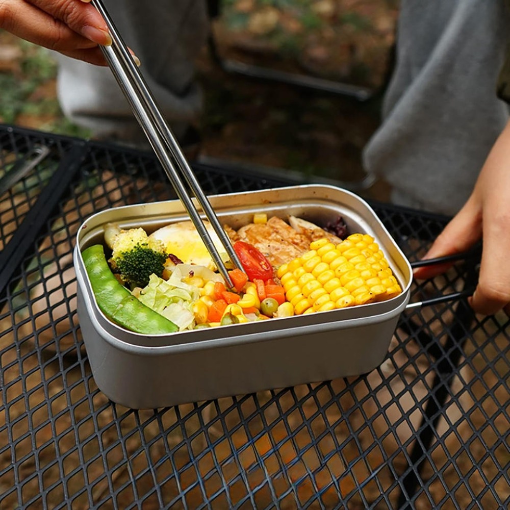 Vajilla ultraligera para acamp - Camp Cooking Set reseña y precio