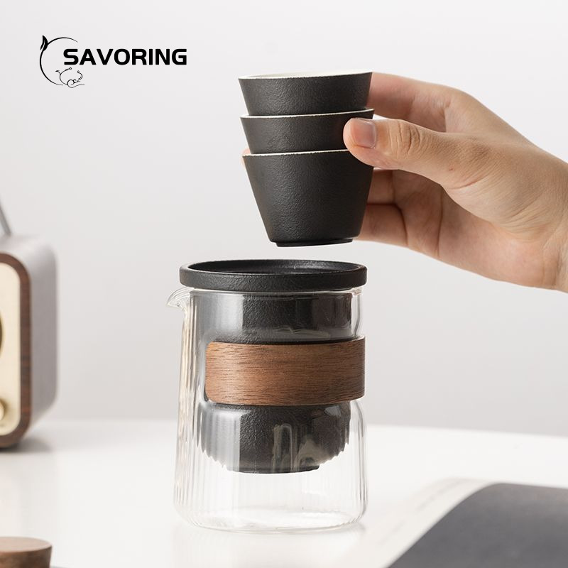 Juego de té de cerámica chino  - Camp Cooking Set reseña y precio