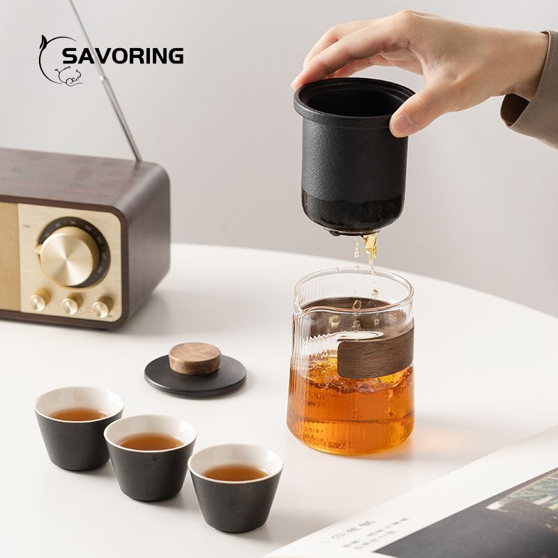 Juego de té de cerámica chino  - Camp Cooking Set reseña y precio