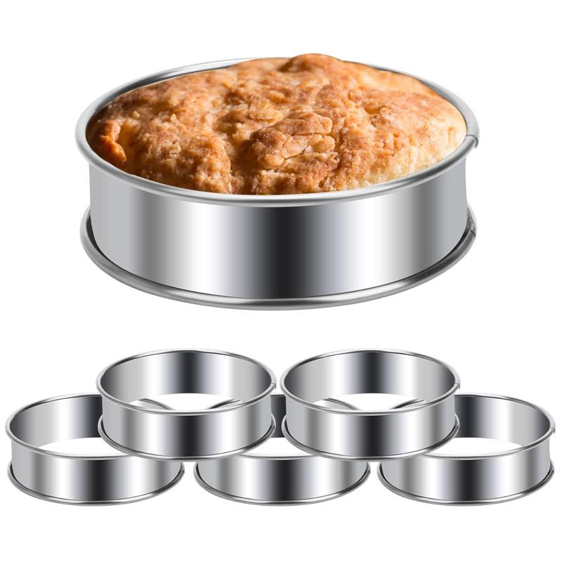 6 Moldes para Hornear Crumpets - Outdoor Camping Griddle reseña y precio