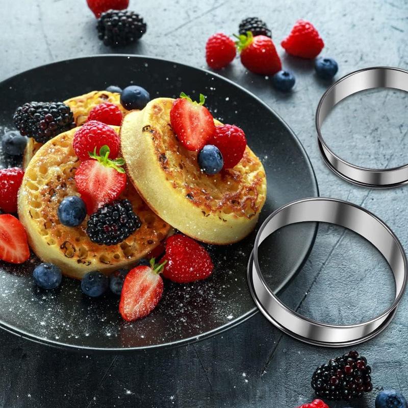 6 Moldes para Hornear Crumpets - Outdoor Camping Griddle reseña y precio