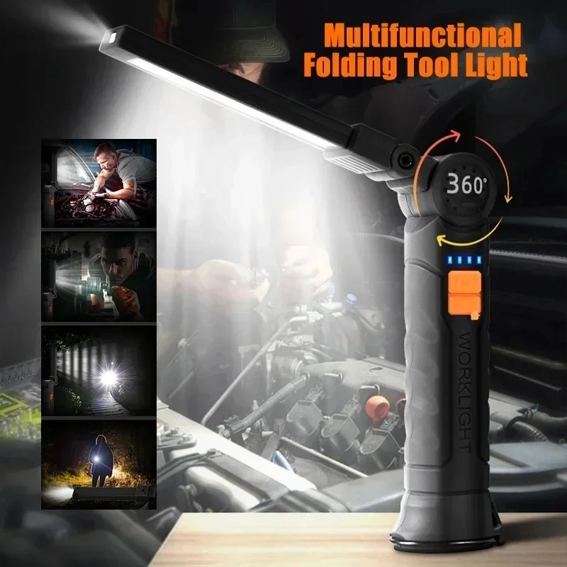 Linterna LED COB portátil, luz - Outdoor Camping Decor reseña y precio