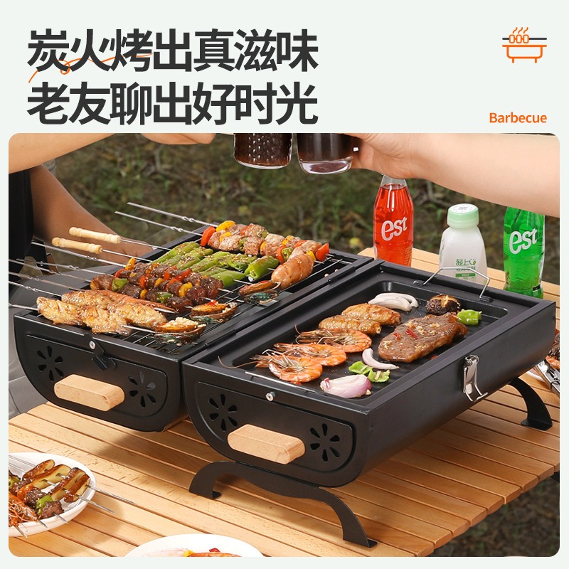 Parrilla y Plancha 2 en 1 para - Outdoor Camping Griddle reseña y precio
