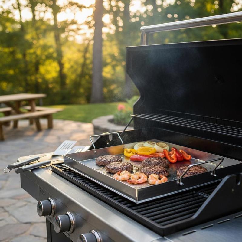 Plancha universal de superfici - Outdoor Camping Griddle reseña y precio