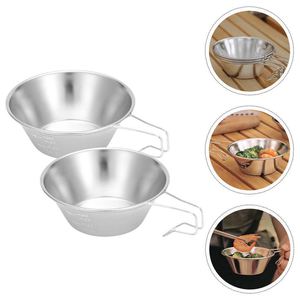 Cuencos de acero inoxidable pa - Outdoor Camping Food reseña y precio