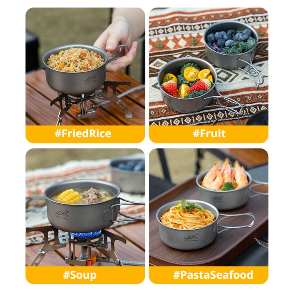 Olla de Camping de Titanio Est - Japanese Outdoor Camping reseña y precio