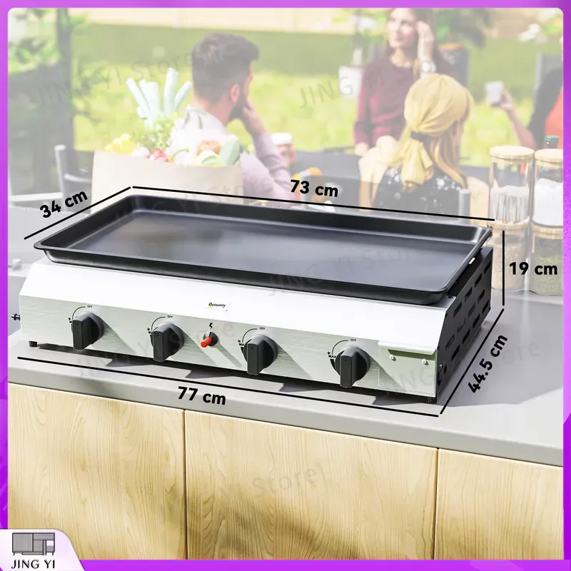 Parrilla de Gas para Barbacoa  - Outdoor Camping Griddle reseña y precio