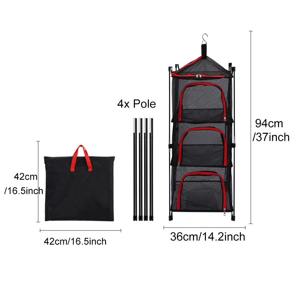 Red de secado de almacenamient - Outdoor Camping Essentials reseña y precio