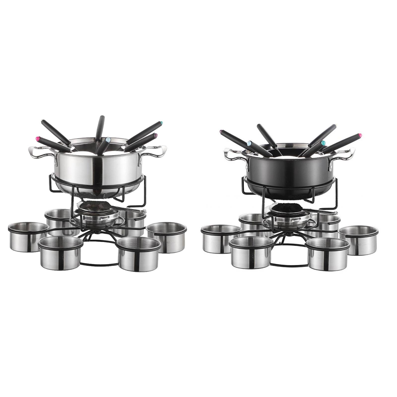 Juego de ollas para fondue, es - Camp Cooking Set reseña y precio