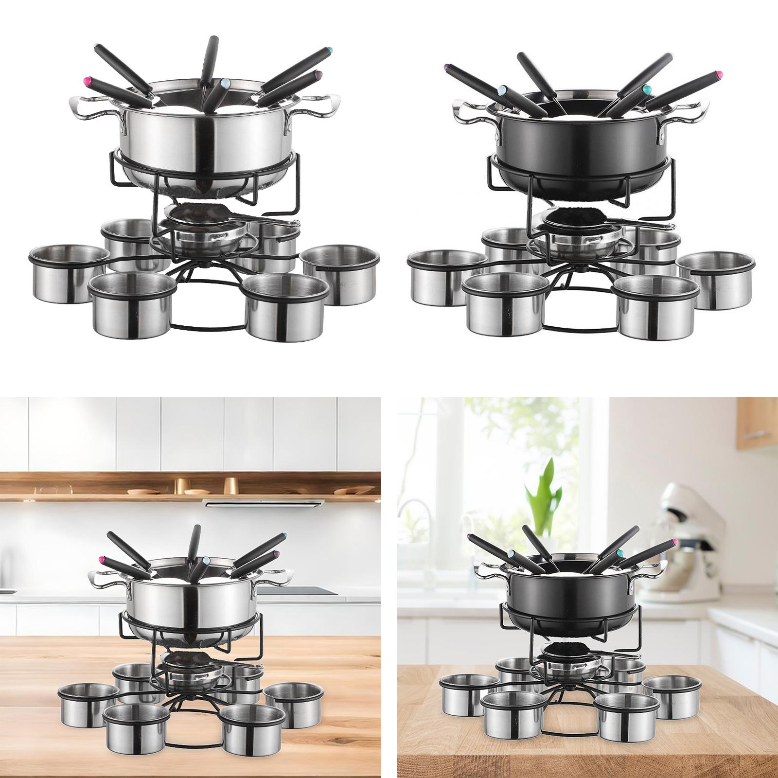 Juego de ollas para fondue, es - Camp Cooking Set reseña y precio