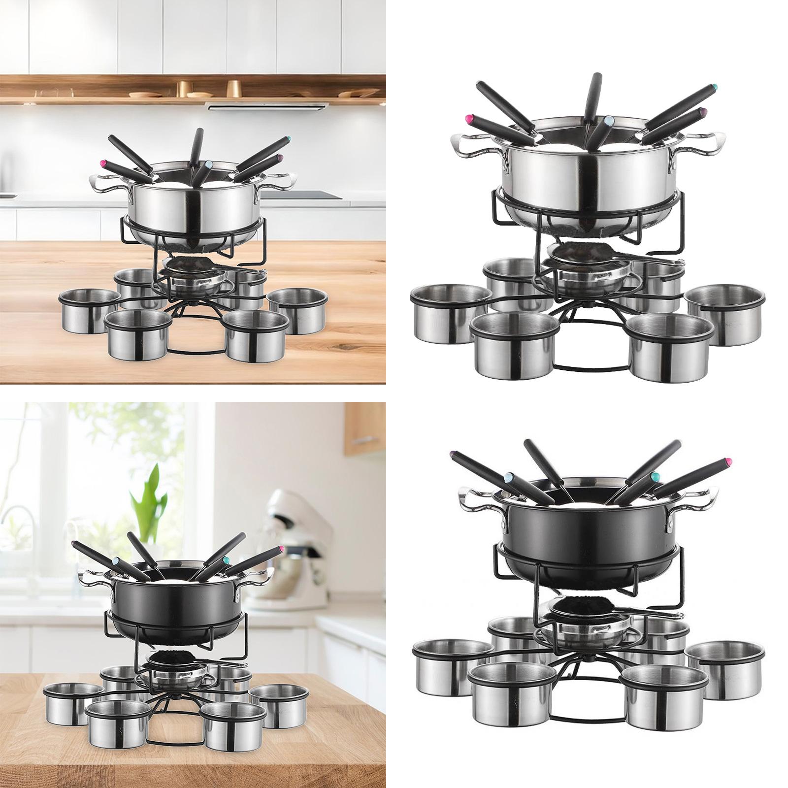 Juego de ollas para fondue, es - Camp Cooking Set reseña y precio