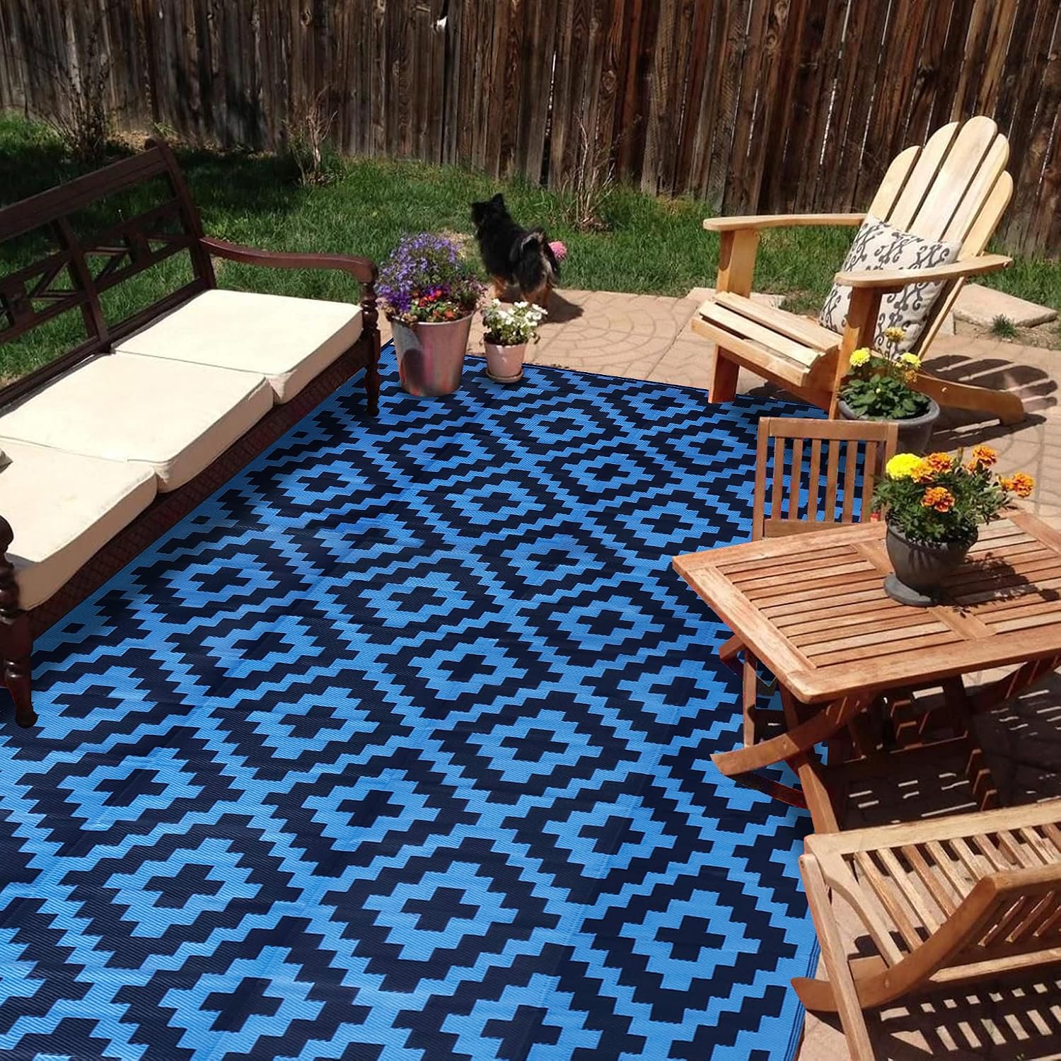 Alfombra Impermeable para Exte - Outdoor Camping Rugs 9X18 reseña y precio