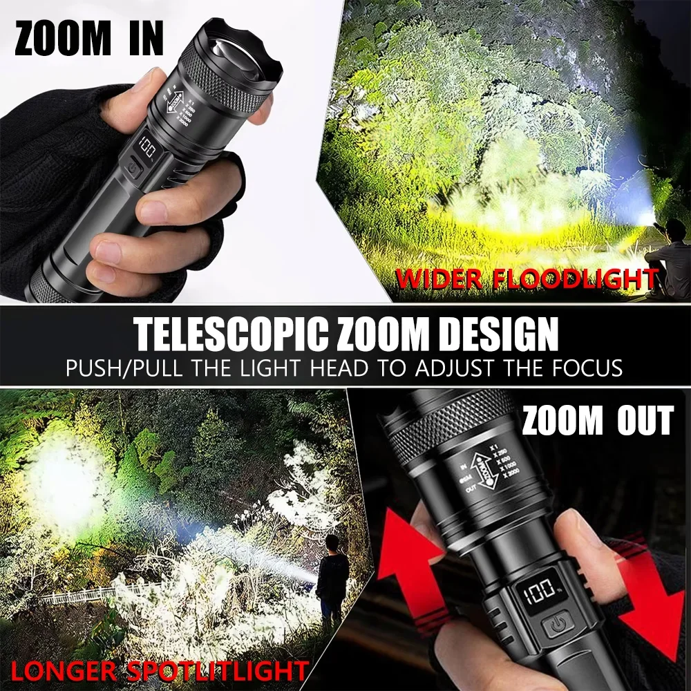 Linterna LED Recargable con Zo - Outdoor Camping Decor reseña y precio