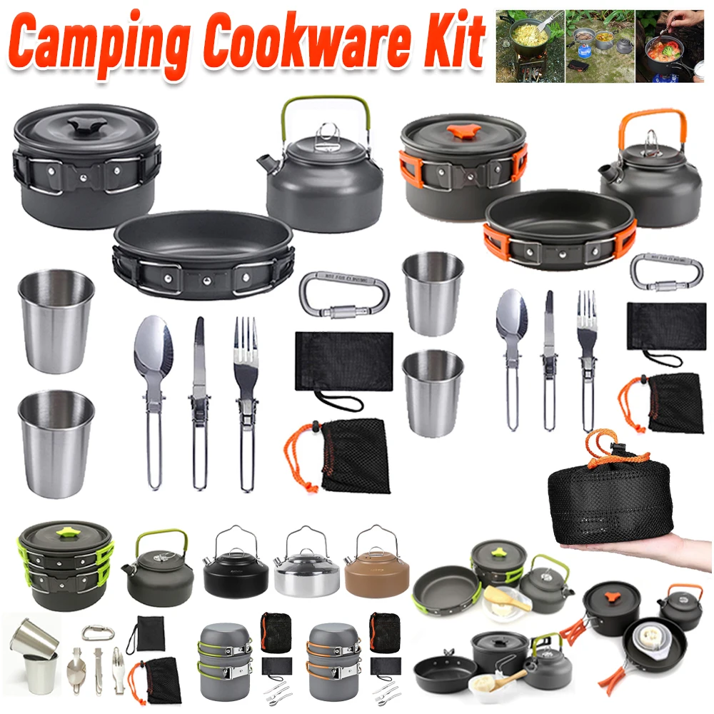 Kit de utensilios de cocina pa - Camp Cooking Set reseña y precio