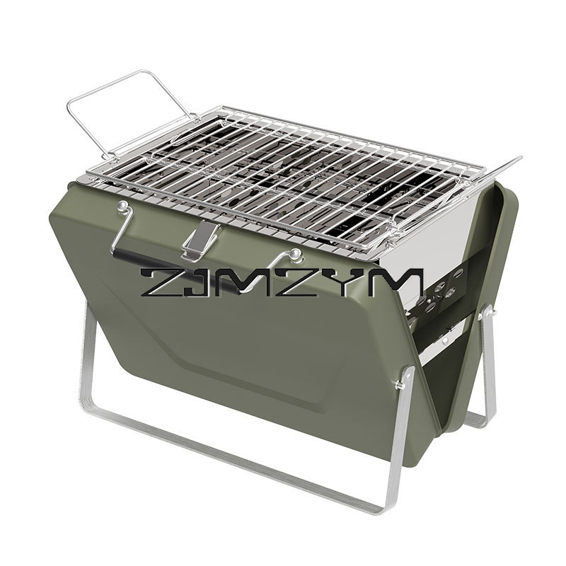 Parrilla de barbacoa plegable, - Outdoor Camping Griddle reseña y precio